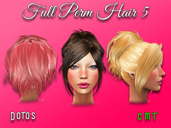 Second Life Marketplace - Full Perm Hair 5 HQ Mesh 2018