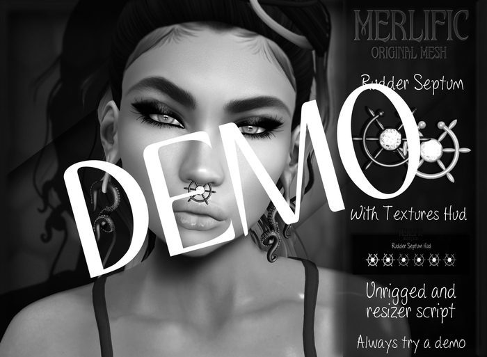 *Merlific* Rudder Septum Unrigged DEMO BOX [WEAR]