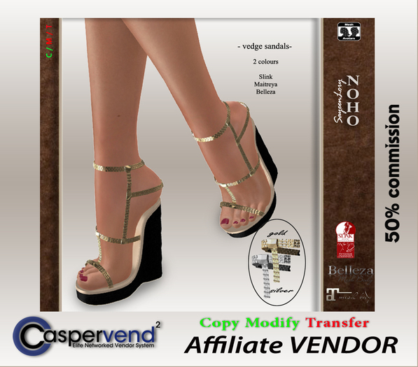 ! Affiliate Vendor [NOHO] - Wedge Sandals #1 black