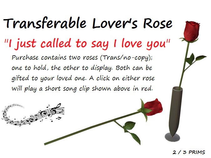 Lover's Musical Rose (x2)