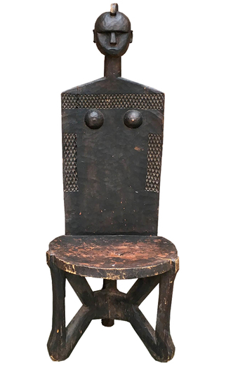 African Carved Chair