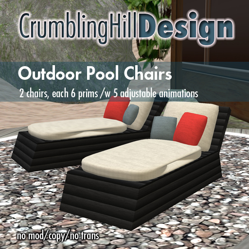 [CrumblingHillDesign] Outdoor Pool Chairs