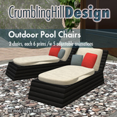 [CrumblingHillDesign] Outdoor Pool Chairs