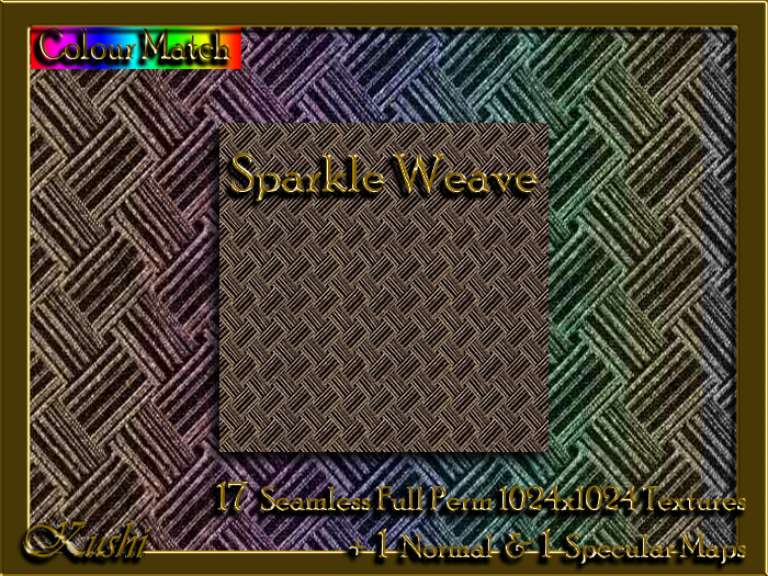 !Kushi! SparkleWeave Textures -WEAR TO UNPACK