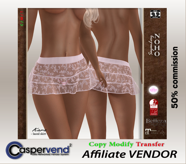 ! Affiliate Vendor [NOHO] - Kara Skirt pink