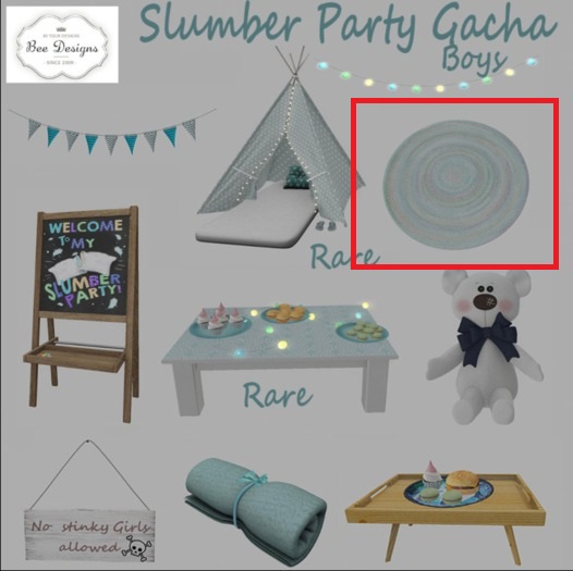 Bee Designs Slumber Party Gacha/Boys Rug