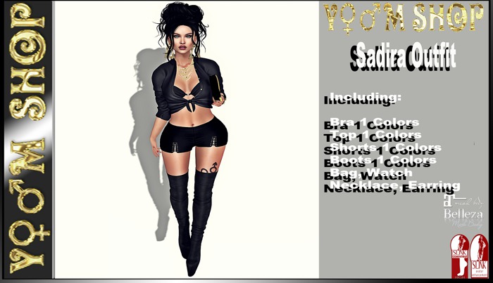 YM SHOP_Sadira Outfit Black