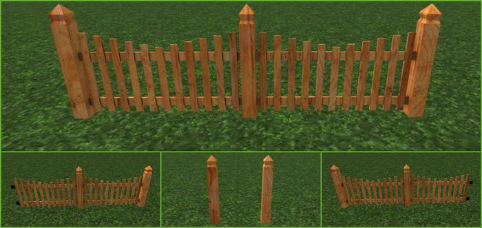 Wooden fence