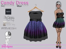 Candy Dress Oct Blue