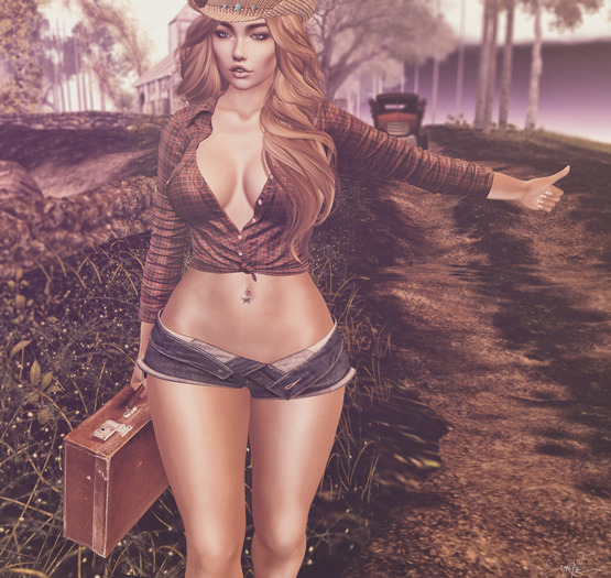 *!R.O!* Travel BENTO Pose w/ Mesh Suitcase