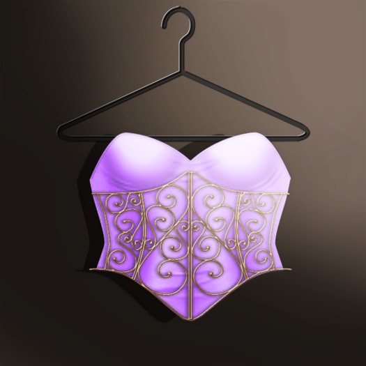 Naive. Metal Cage Style Top - Lavender