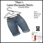 *Shae's Lyane Bermuda Shorts Dirty Blue