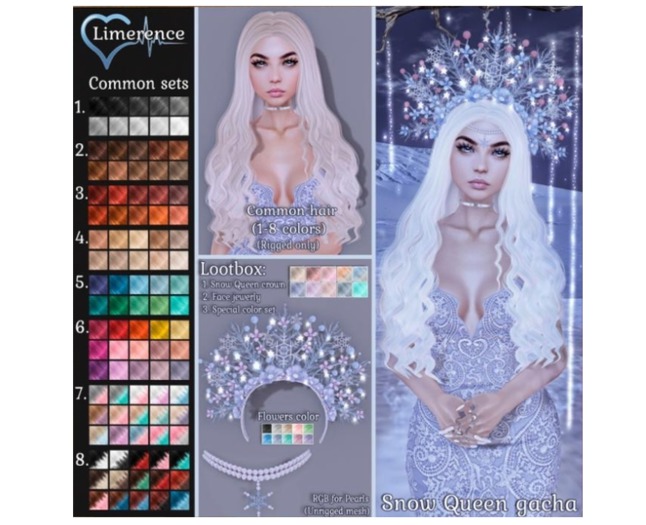 #3 {Limerence} Snow Queen hair-Reds