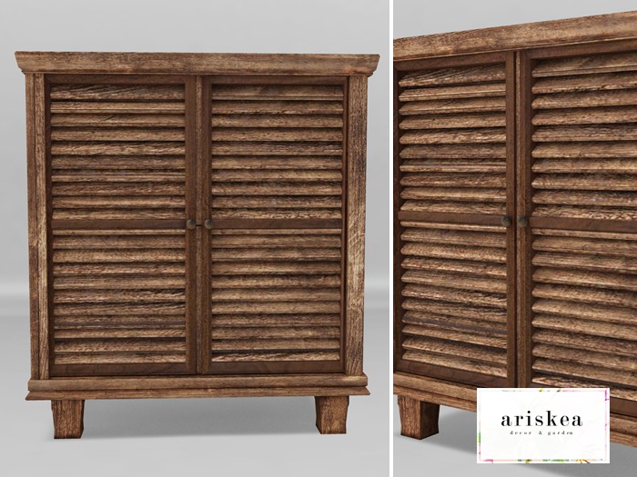 Ariskea//TheDen [Hampton] Shutter Cabinet
