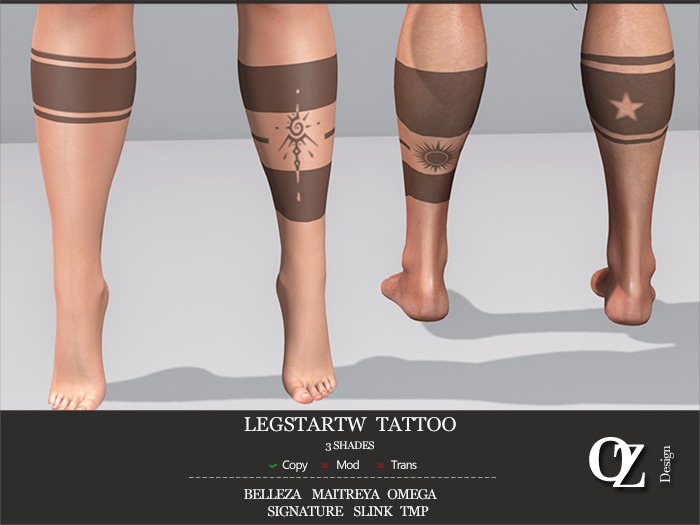 Oz Design : Tattoo LegStarTw