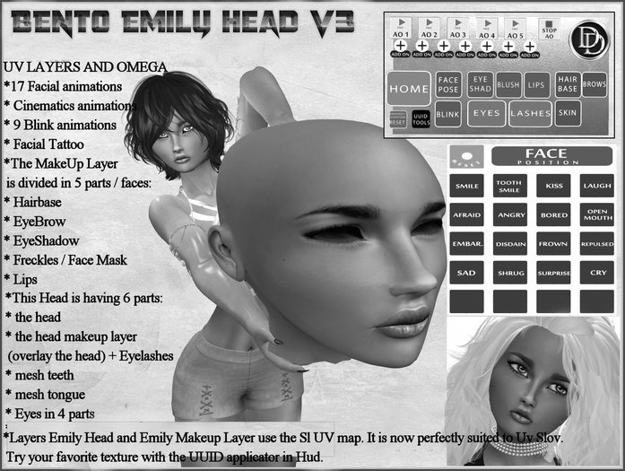☾ⅅⅅ☽ BENTO HEAD EMILY V3 / OMEGA Compatible For All Body / DEMO