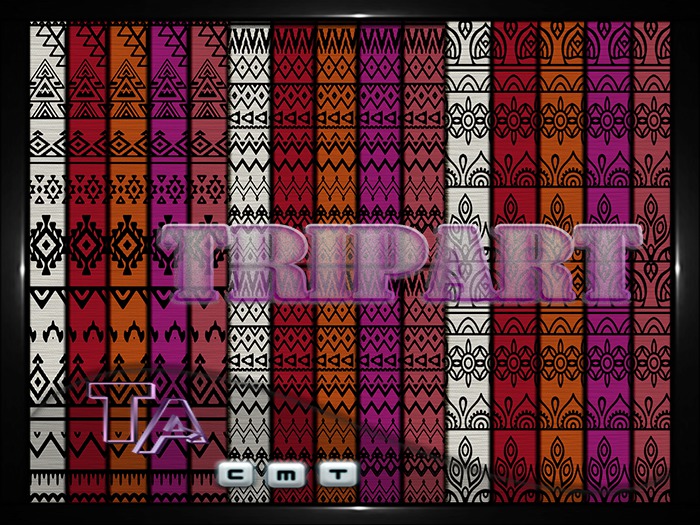 {TripArt} Aztec Fabrics Set 1