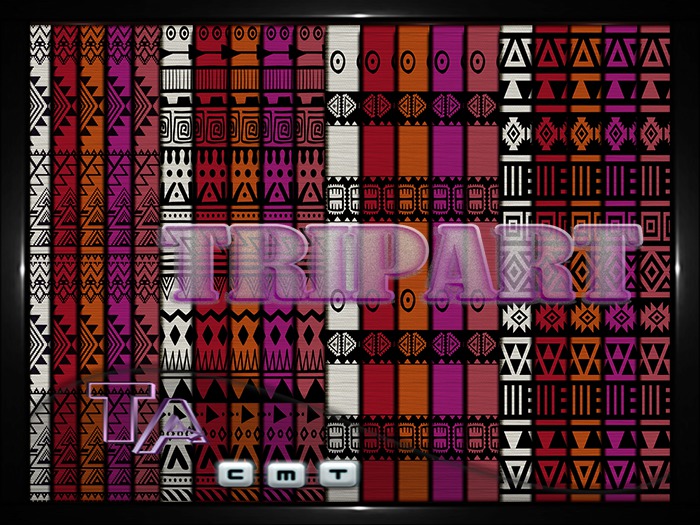 {TripArt} Aztec Fabrics Set 3