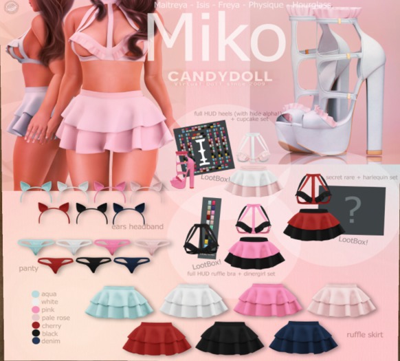 _CandyDoll_Miko Collection Ears Headband Aqua