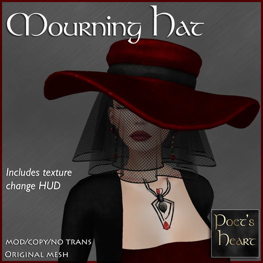 Poet's Heart - Mourning Hat