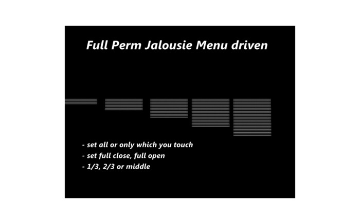 FULL PERM Jalousien Menu driven 