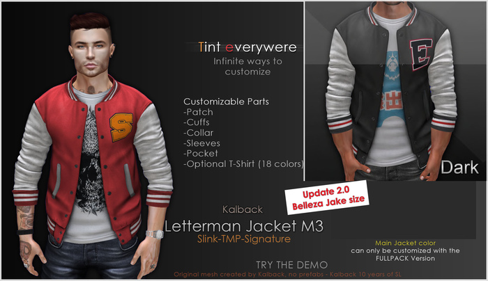 <Kalback> Letterman Jacket M3_Dark