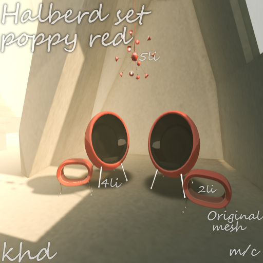.::KHD::. Halberd set (poppy red)