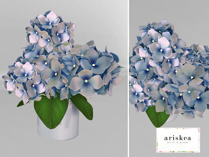 Ariskea[Isabelle] Hydrangea Vase [Blue]
