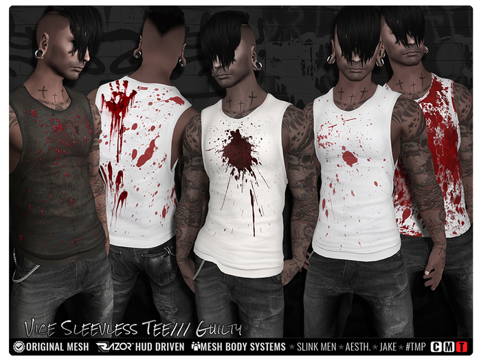 Razor/// Vice Sleeveless Tee - GUILTY