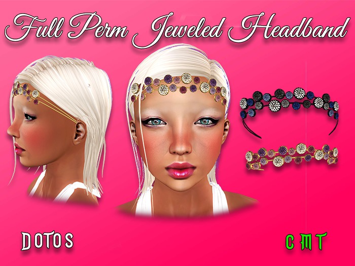 Second Life Marketplace - Full Perm Bento Rigged Jewelled Headband HQ ...