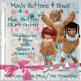MBB * Blue Button Skirt Outfit (K,B&Bebe)