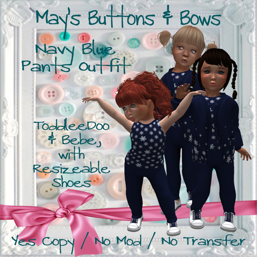 MBB * Navy Blue Pants Outfit (K,B&Bebe)