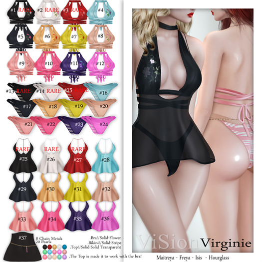 #32{ViSion} / Virginie Top - Maitreya Nude