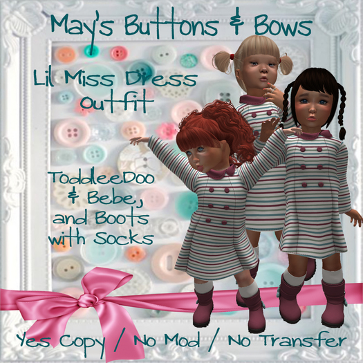 MBB * Lil Miss Dress Outfit (K,B&Bebe)