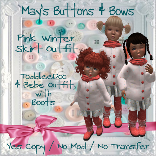 MBB * Pink Winter Skirt Outfit (K,B&Bebe)