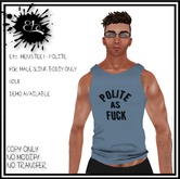 Etc. MEN'S TEE 1 - POLITE - SLINK