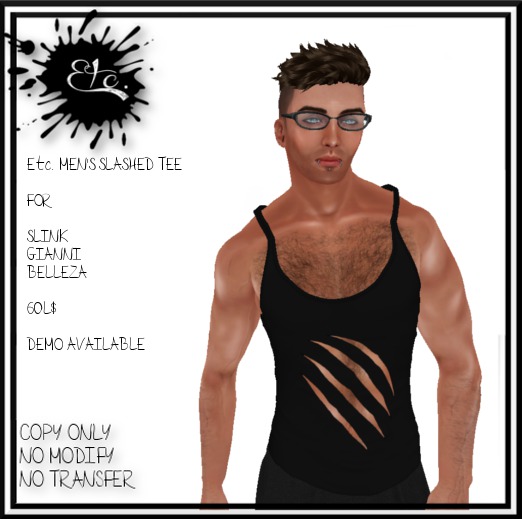 Etc. MEN'S SLASHED TEE