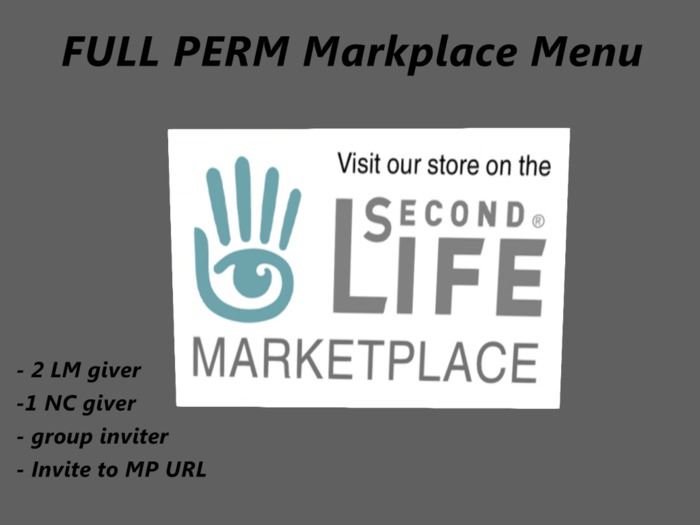Marktplace,LM,NC,Group,URL Menu Full Perm