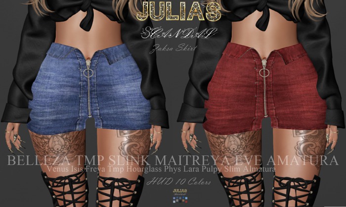 ! Julia's Scandal Zaksa Jeans  Skirt 