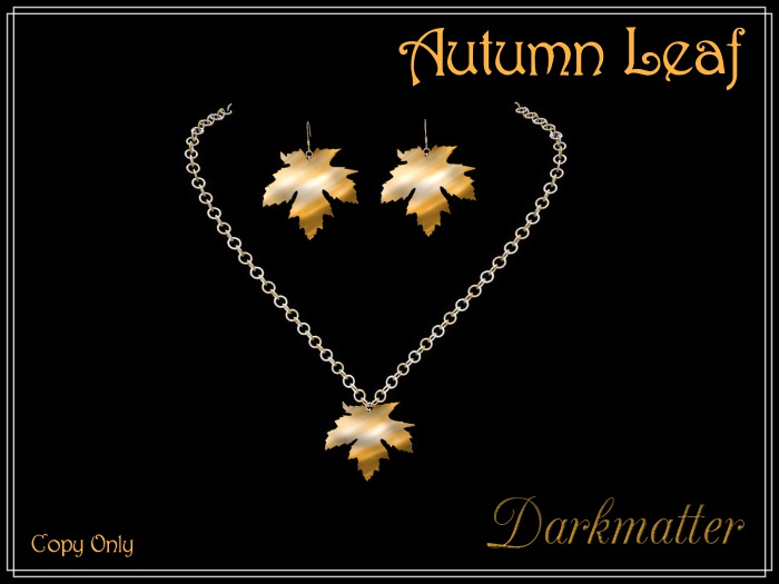 Autumn Leaf Jewelry Set - Boxed