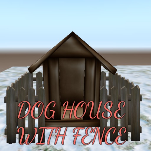 DOG HOUSE WITH FENCE