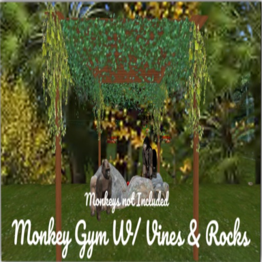 Monkey Gym  W/ Vines & Rocks