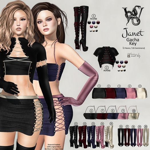 #9 Wicca's Wardrobe - Janet Top [Rose] [GACHA]