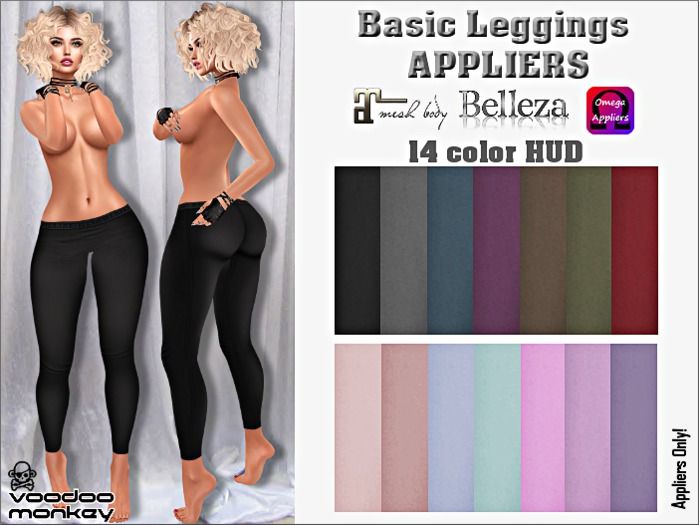 [vm] Basic Legging Appliers - Omega, Belleza, Maitreya