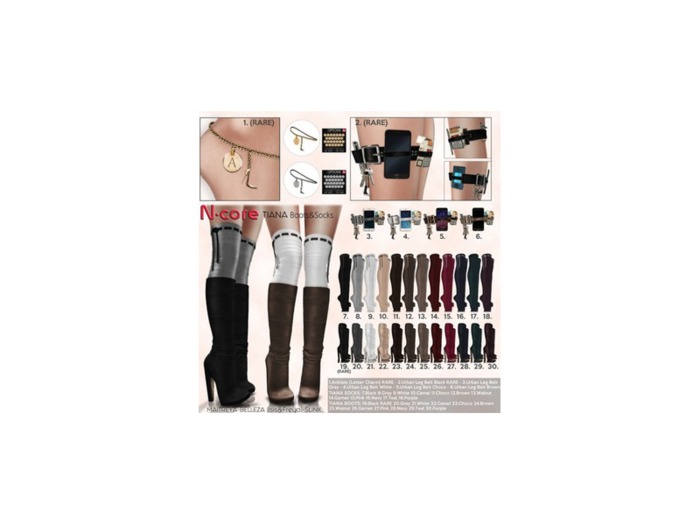 N-core Tiana_socks_Pink:all mesh feet