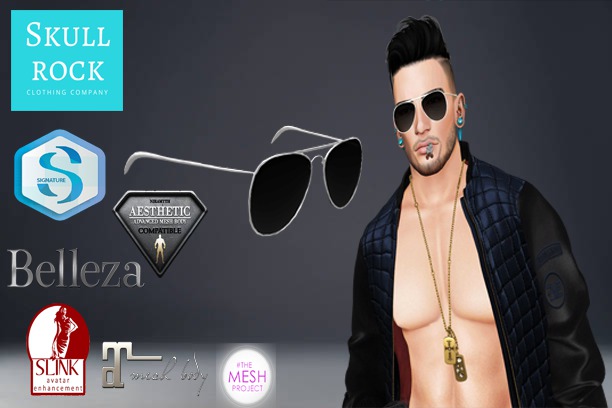 ::SR::Skull Rock:: Sunglasses Black.