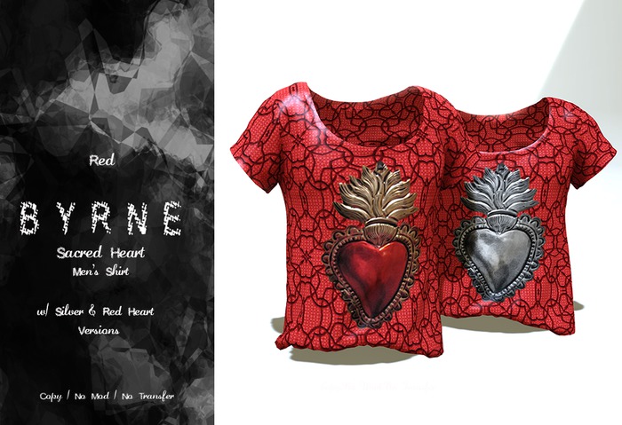 (BYRNE) SacredHeart Mens Shirts-Red