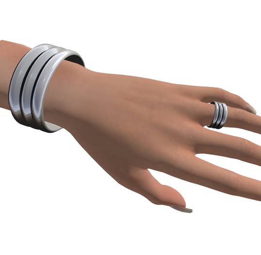 [W.M] Double Steps Onyx Accessory Set