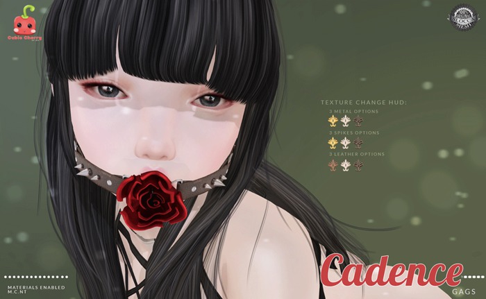 [Cubic Cherry] {Cadence} gags PINK ROSE (BOX)