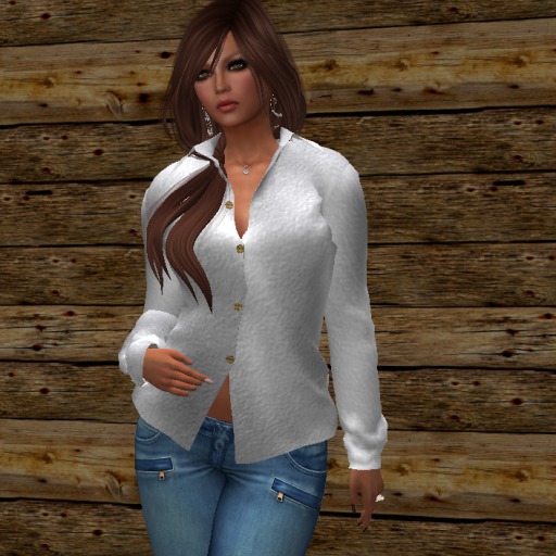 STELLA'S OLD WEST WHITE SILK BLOUSE{BOXED}